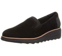 Clarks Sharon Dolly, Basket Femme, Black Suede W Dark Tan Welt, 44 EU