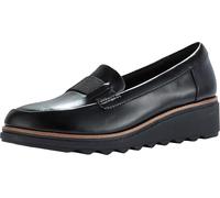 Clarks Sharon Pace pour femme, cuir noir, 7