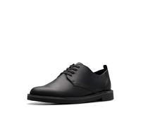 Clarks Shepton Low Mens Black Leather, 6