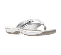 Clarks Shoes Brinkley Sea Flip Flops Argenté EU 35 1/2 Femme