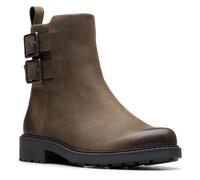 Clarks Femme Orinoco2 Bay Botte Tendance, Taupe Grey Lea, 36 EU