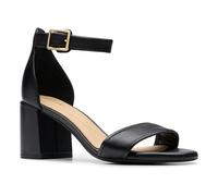 Clarks Originals Sandales à talons Ezoria Mae Cuir Noir Femme Taille 36