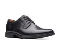 Clarks Homme Tilden Plain Shoes, Black Leather, 42.5 EU