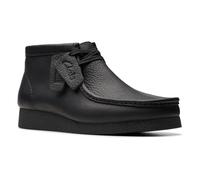Clarks Pour des hommes Bottes en cuir Wallabee Evo, Noir