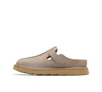 Clarks Homme Solsbury Mule Sandale Glissante, Grey Suede, 39.5 EU