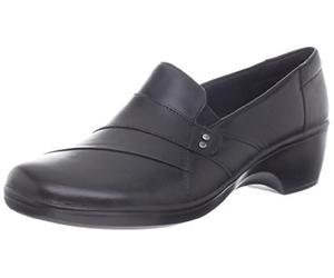 Clarks Souci de mai, Mocassins à Enfiler Femme, Cuir Noir, 38 EU