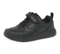 CLARKS SteggyStride K Basket, Black Leather, 32 EU