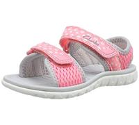 Clarks Surfing Tide Sandales Bout Ouvert, Combi Rose, 21 EU