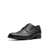 Clarks Tablier Whiddon Oxford pour Homme, Noir forcé, 41.5 EU