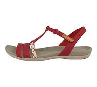 Clarks Tealite Grace, Sandales Femme, Rouge (Red Nubuck), 41.5 EU