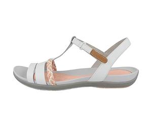 Clarks Tealite Grace T-Spangen Sandalen Femme, Blanc, 37.5 EU