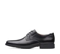 Clarks Tilden Plain, Derbies à lacets homme, Noir (Black Leather), 46
