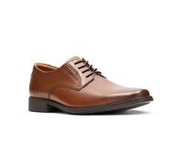Clarks Tilden Plain Mens Dark Tan Lea, 9.5