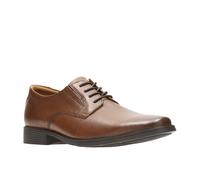 Clarks Tilden Plain richelieu pour hommes en cuir brown 49.5