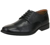 Clarks Tilden Walk Tissu Oxford Homme, Black Leather, 49 EU