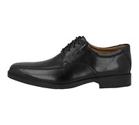 Clarks Tilden Walk Tissu Oxford Homme, Cuir Noir, 44.5 EU