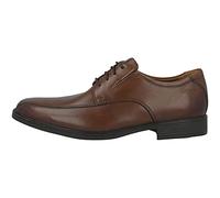 Clarks Tilden Walk Tissu Oxford Homme, Dark Tan Lea, 39.5 EU