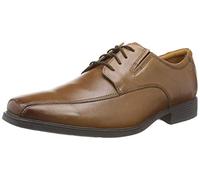 Clarks Tilden Walk Tissu Oxford Homme, Dark Tan Lea, 49.5 EU