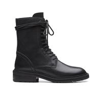 Clarks Tilham Bottes en cuir à lacets Noir Taille 38, Noir, 39 EU