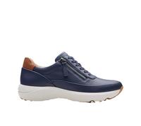 Clarks Femme Tivoli Zip Basket, Navy Leather, 42 EU