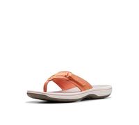 Clarks Tongs Breeze Sea pour femme, Tangerine/Pop Synthétique, 38 EU