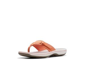 Clarks Tongs Breeze Sea pour homme, Synthétique Tangerine/Pop, 43 EU