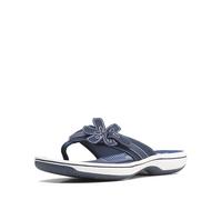 Clarks Femme Brinkley Flora Tongues, Bleu Marine, 38 EU