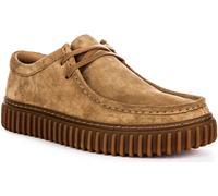 CLARKS Torhill Lo Côtelé Semelle Daim Hommes Chaussures Marron Foncé UK 7 - 12