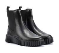 Clarks Torhill Maple Bottes Noires En Cuir Pour Femmes 39 1/2