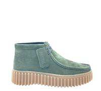 Clarks TORHILL Moss Chaussures mi-Hautes Femme Vert foncé Lacets en Cuir Nubuck 37