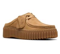 Clarks, Torhill Mules en nubuck, chaussures sabots compensées tendance décontractées, Marron clair, 37 EU