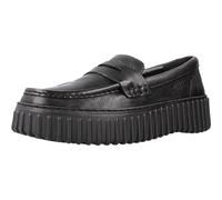 Clarks Torhill Penny Chaussures en Cuir Noir