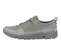 Clarks Triactive Run, Sneakers Basses Homme, Gris (Grey Nubuck -), 44.5 EU