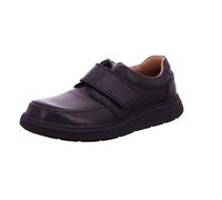 Clarks Homme Un Abode Strap Mocassins, Black Leather, 45 EU