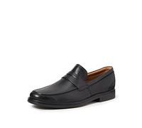 Clarks Un Aldric Step, Slipper, Schwarz (Black Leather -), 43 EU (9 UK)