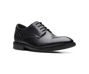 Clarks - Un Hugh Lace Chaussures en Cuir Noir - Homme - Chaussures - Noir - Taille: 41 1/2 EU