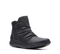 Clarks Un Loop Top bottillon pour femmes en cuir noir 38