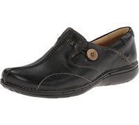 Clarks Un. Loop Womens, Black Leather, 38 EUR, B