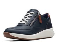 Clarks Un Rio Zip Womens Navy Combi, 8