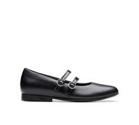 Clarks uniseks-volwassene Finja Bar Y. Schoen Zwart Leder,41.5 EU