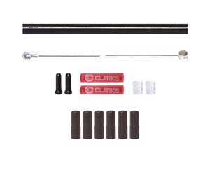 Clarks Universal S/S Front & Rear Brake Cable Kit W/P2 Black Outer Casing