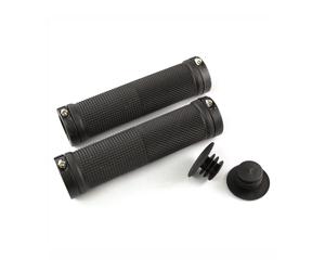 Clarks Vice Lock-On Handlebar Grip Black With Black Anodised End