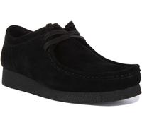 CLARKS Wallabee Evo Souple Daim Crêpe Hommes Bottes Daim Noir UK 7 - 12