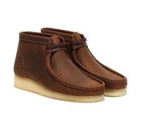 Clarks Wallabee Leather Bottes Marron En Cire D'abeille Pour Hommes - 39 1/2