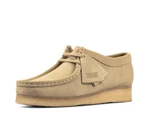 Clarks - Wallabee pour Femmes. des Chaussures, 38 EU, Maple Suede