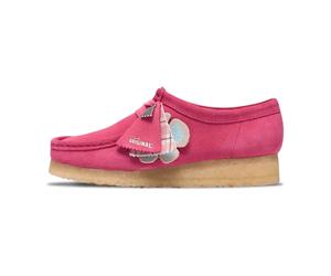 Clarks - Wallabee W Pink Interest - Femme - Chaussures - Rose - Taille: 39 EU