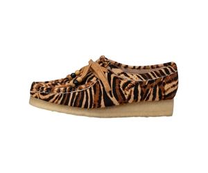 Clarks - Wallabee W Tiger Print - Femme - Chaussures - Multicolore - Taille: 36 EU