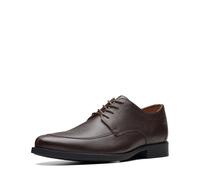 Clarks Whiddon Tablier Oxford pour Homme, Marron foncé, 46 EU