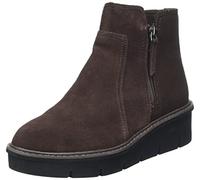 Clarks Women's Airabell Zip Chelsea Boot, Brown Sde, 39.5 EU