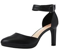 Clarks Femme Ambyr Skip Escarpins, Cuir Noir, 39 EU